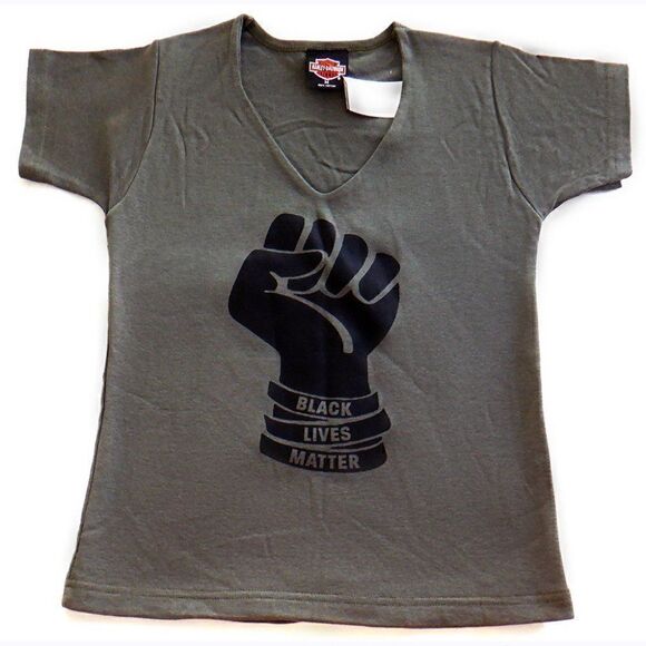 Harley Davidson Black Lives Matter Fist T-shirt - Picture 1 of 2